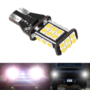 T15 Led Canbus W16W 1200Lm 3030 24SMD White Signal Lamp Dome Reading License Plate Light Tail Lamp Xenon White Car Accessories