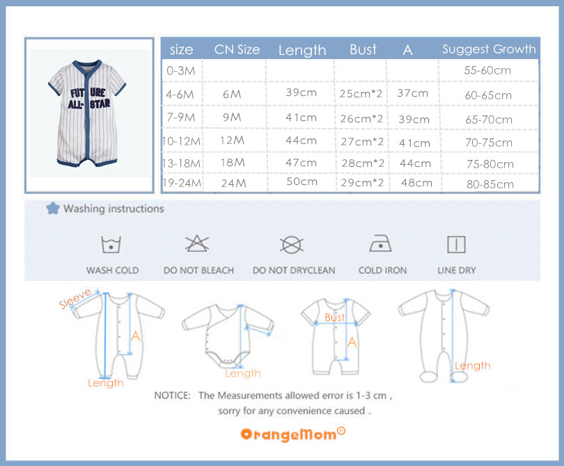 Orangemom official store Summer boys baby clothing Short Jumpsuit Newborn Romper Baby Boy Clothes infant roupas Baby Rompers