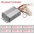 TDPRO 24V/36V 250W/350W/500W/800W Electric Motor Brushed Speed Controller Box for ATV GoKart Quad Buggy Pit EBike Scooter