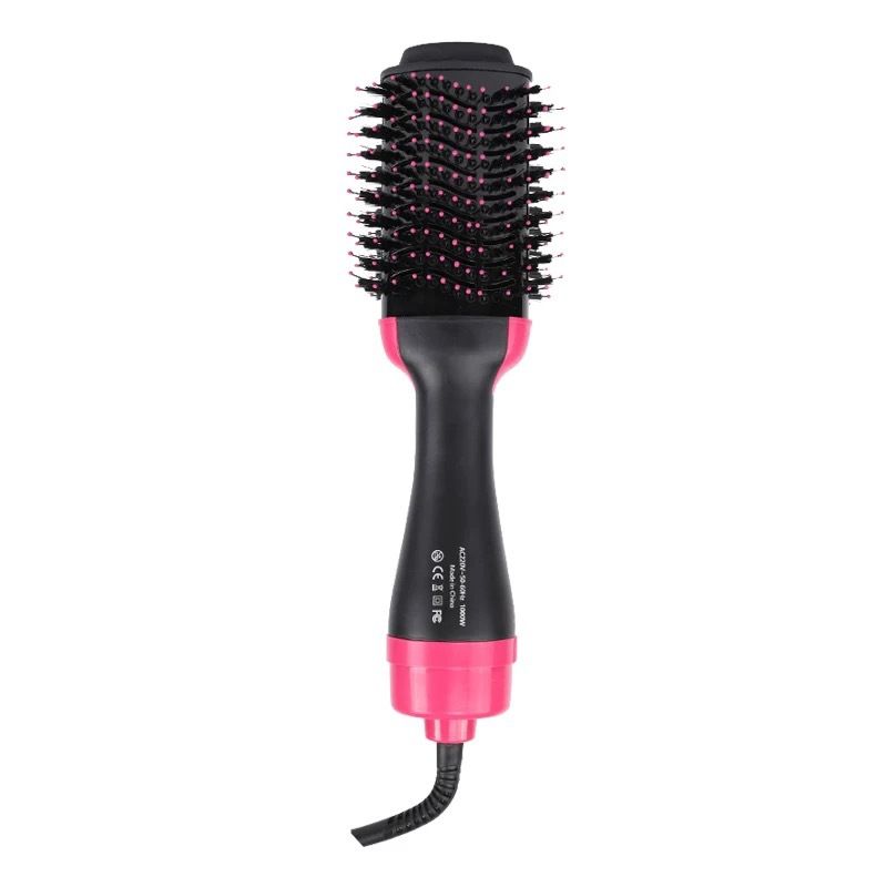 2 in 1 Hair Dryer Blow Dryer Hot Air Brush Negative Ion Dryer Straight&Curls Styling Salon Electric Hairdryer Brush
