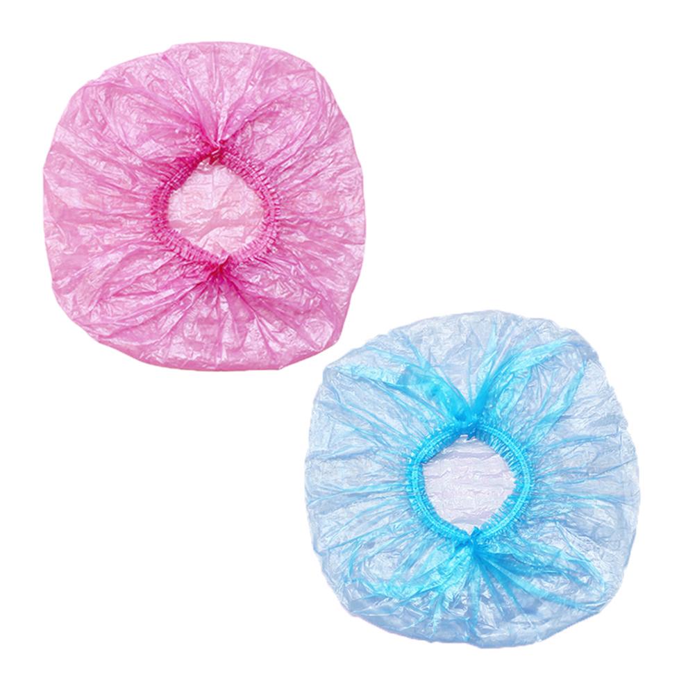 100pcs/set Disposable Swimming Shower Caps Anti Dust Hat Set Women Men Bath Cap Tourist Travel Articles Bathroom Products