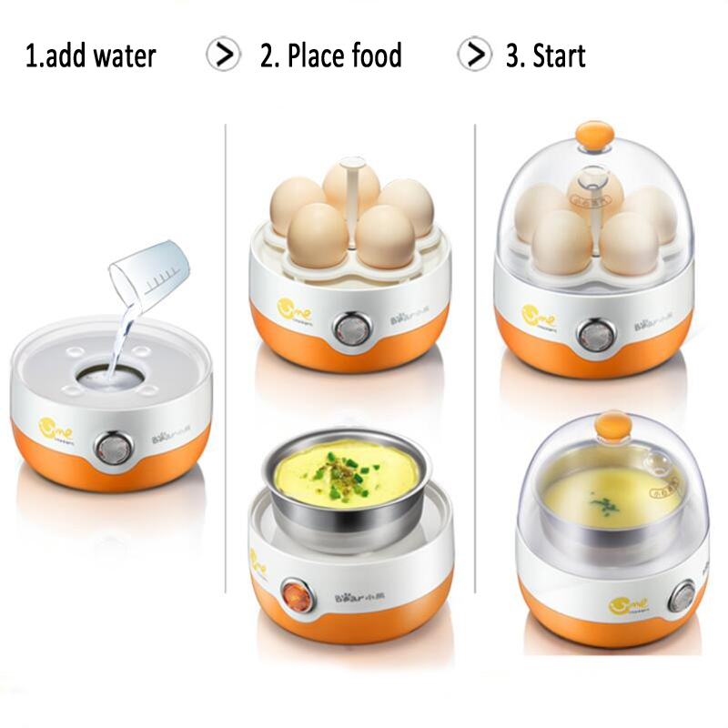 Egg Steamer Egg Boiler Household Small Mini Single Layer Multifunction Breakfast Anti-dry Water Shortage