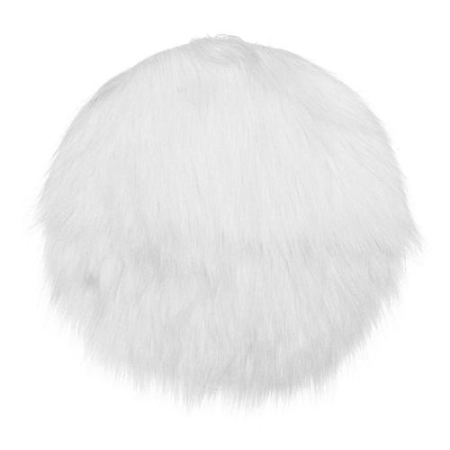 50cm Plain Fluffy Area Rugs Round Pad Carpet Hairy Fur Bedroom Carpet Mat Cover