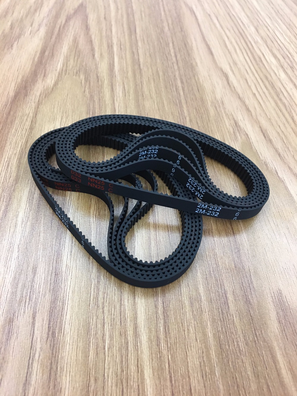 10PCS 2gt232 band closed-loop rubber 2gt -232-6timing belt Teeth116Length 232mm wide 6mm 3 d printer belt wheel