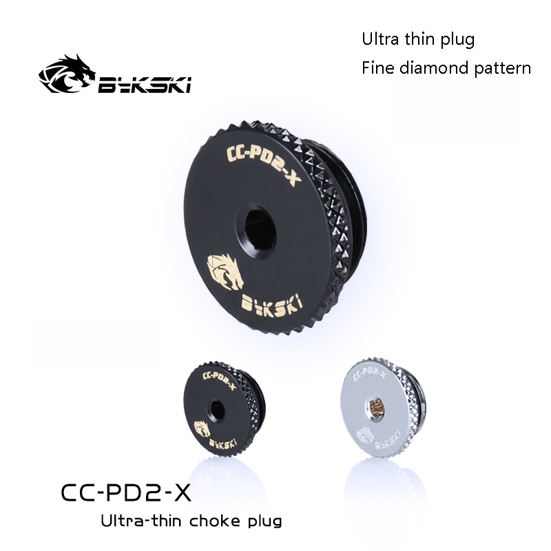 Bykski CC-PD2-X PC Water Cooling Fittings Accessories Parts G1/4' Ultra-Thin Choke Plug 2MM