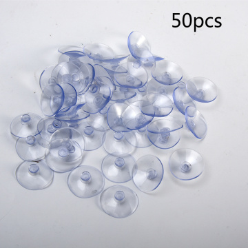 50pcs/set 30mm Head Mushroom Head Sucker Glass Door Window Sucker Upick 3CM White PVC Suction Cups Hooks Home Decor Hanging