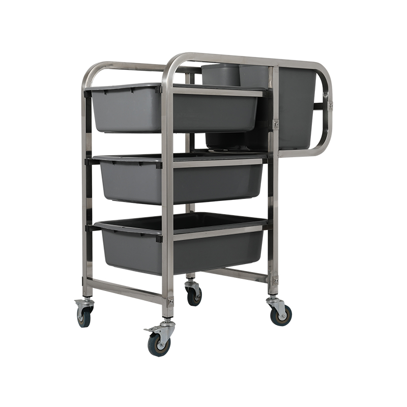 Stainless Steel Cleaning Trolley