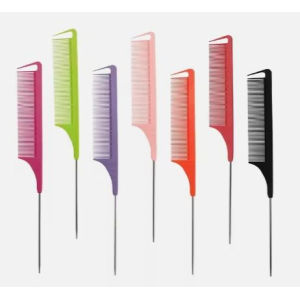 Colorful Carbon Fiber Styling Comb for Hair Cutting