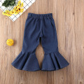 Girl Jeans 2020 Spring Kids Baby Girls Bell-Bottoms Pants Denim Wide Legs Jeans Trousers 1-6Y