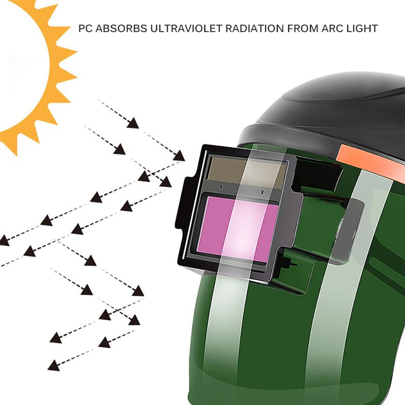 Safety Anti-UV Welding Mask Automatic Eyes Goggles Solar Glasses Lens Welding Photoelectric Helmet For Construction Welding Work