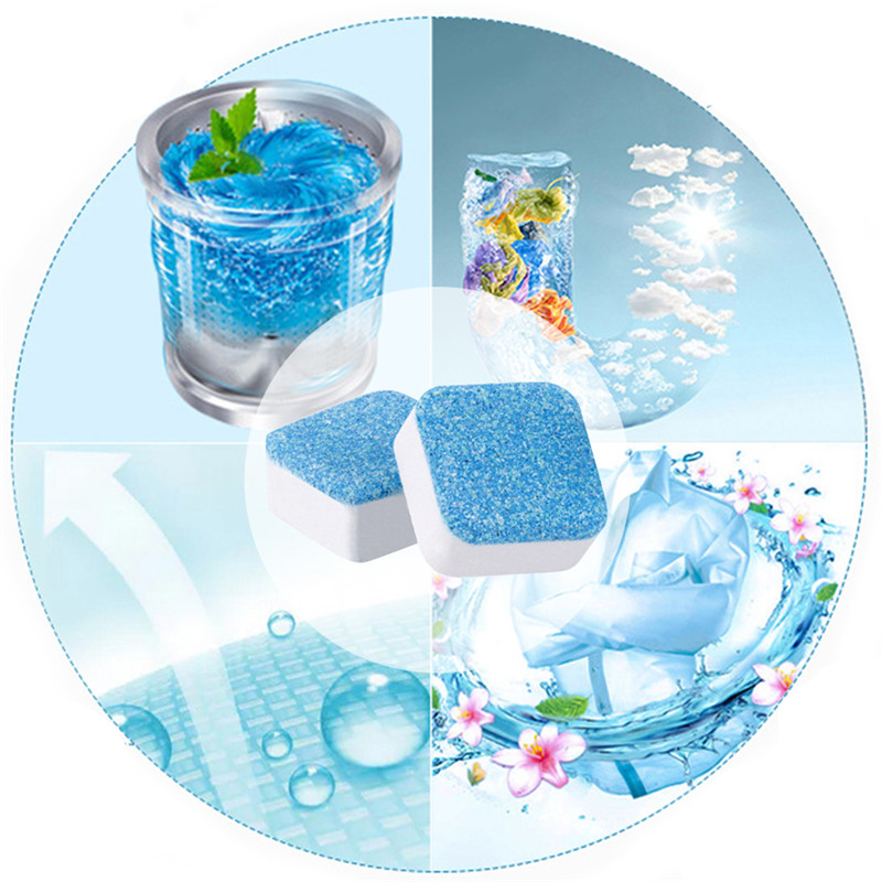 1 Tab Washing Machine Cleaning Washer Cleaning Detergent Effervescent Tablet Washing Machine Slot Cleaning Tablet