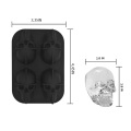 Whiskey Ice Cube Maker Noverty Skull Shape 3D Ice Maker Cube Molder Makers Bar Silicone Trays Chocolate Mold Ice Cream Tools