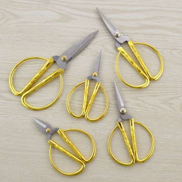 Professional Tailor Scissors Stainless Steel Vintage Dragon And Phoenix Shear Alloy Scissors Household Gold Scissors Wholesale