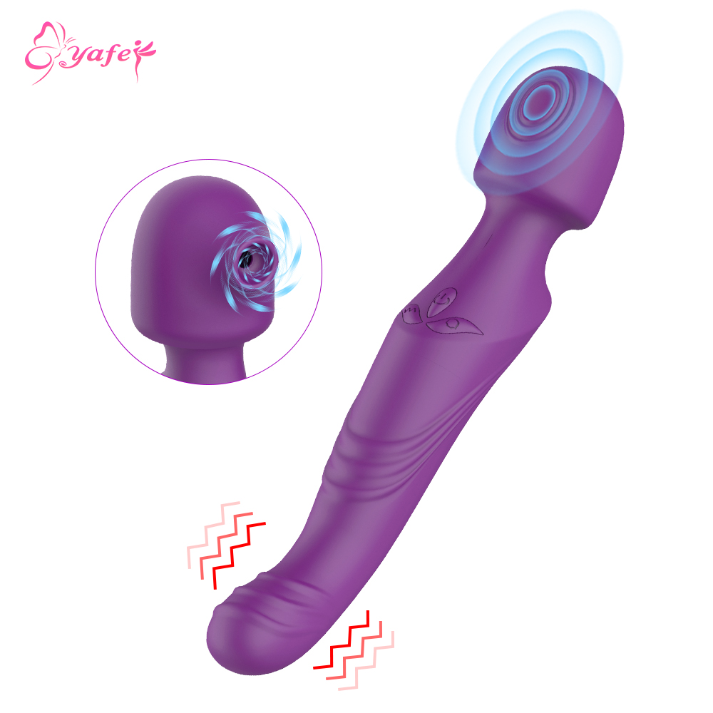 Powerful Magic Wand AV Vibrator Sex Toys for Couple Clitoris Sucking Stimulator Adults Sex Shop G Spot Vibrating Dildo for Woman