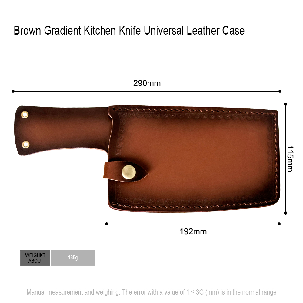 Kitchen Knife Storage Butcher Knife Bag Chinese Knife Edge Guards Case Leather Covers Kitchen Accessories Outdoor Camping Tool