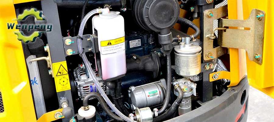 1.7 ton mini hydraulic crawler excavator with kubota engine