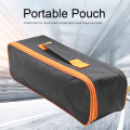 Organizer Storage Case Durable Zipper Closure Practical Vacuum Cleaner Tool Bag Wear Resistant Black Portable Pouch Accessory