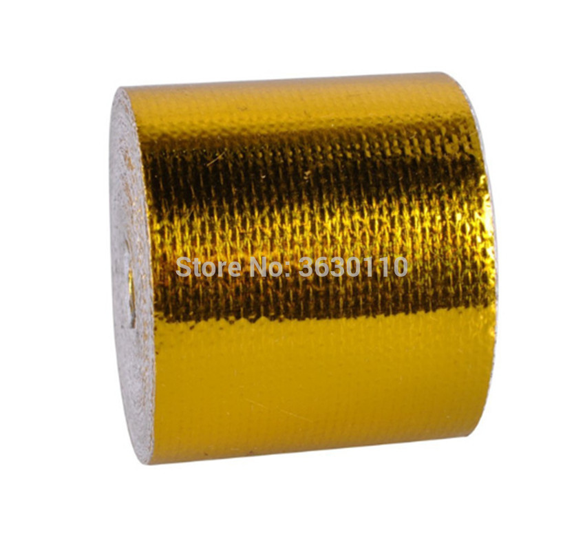 SELF ADHESIVE REFLECT A GOLD HEAT WRAP BARRIER High Quality fit for BMW / VW/ KIA universal can be use any where