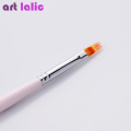 1 Pc Gradient UV Gel Pen Drawing Painting Soft Brushes Pink Handle Manicure for Nail Art Pen Transfer Manicure Tool