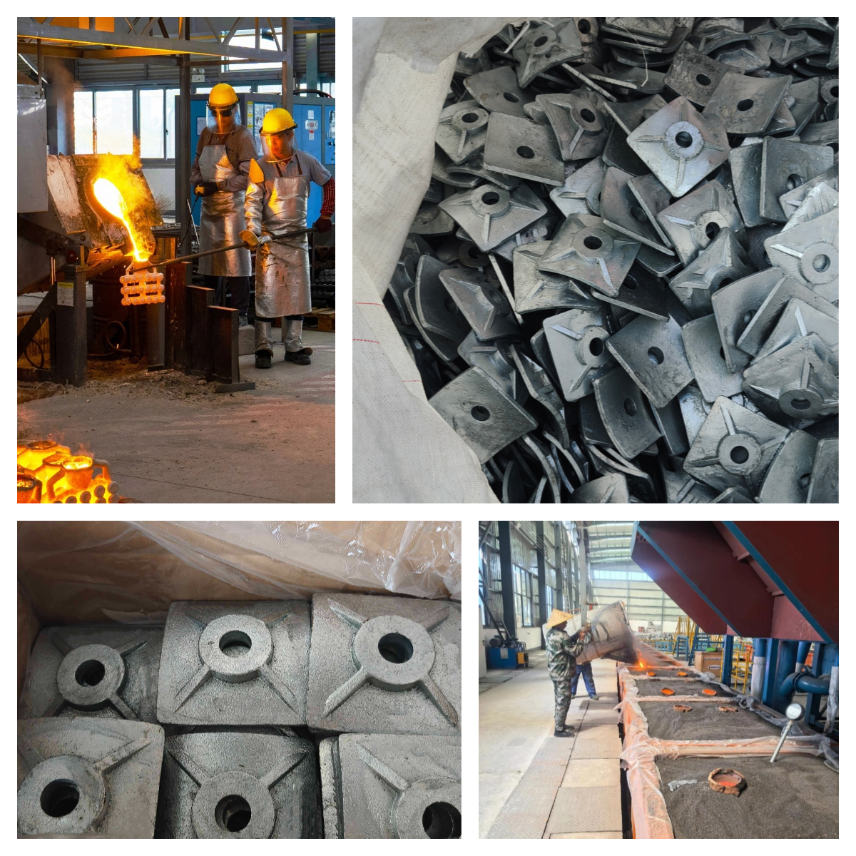 cast square curved washer production