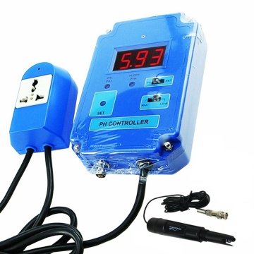 PH-301 PH Controller Meter Tester with Optional HI/LO Action Range Replaceable BNC Electrode CO2 Solution,EU Plug