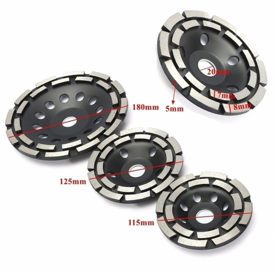 Diamond Grinding Disc Abrasives Concrete Tools Grinder Wheel Metalworking Cutting Grinding Wheels Cup Saw Blade 115mm 125mm 180m