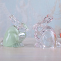 Rabbit Shape Glass Home Decoration