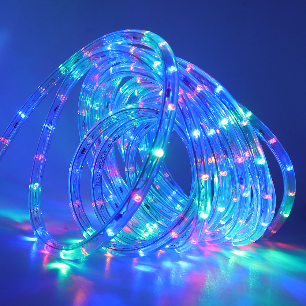 220V LED Strip Waterproof 360 Degree Ligthing Neon Sign LED Light Outdoor Rainbow Tube Rope Light Led Strip