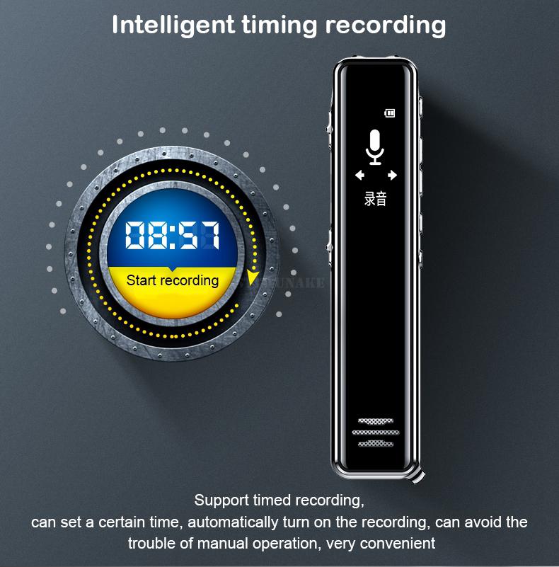 C8 Mini Digital Voice Recorder 16GB Audio Pen Dictaphone Sound Activated Recording for Business Meeting Class Attending