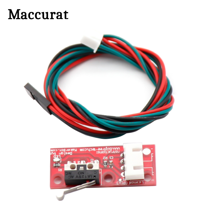 Maccurat 1pc Endstop Mechanical Limit Switches For 3D Printer Switch RAMPS 1.4 3D Printer Parts Switch module with 3 pin cable