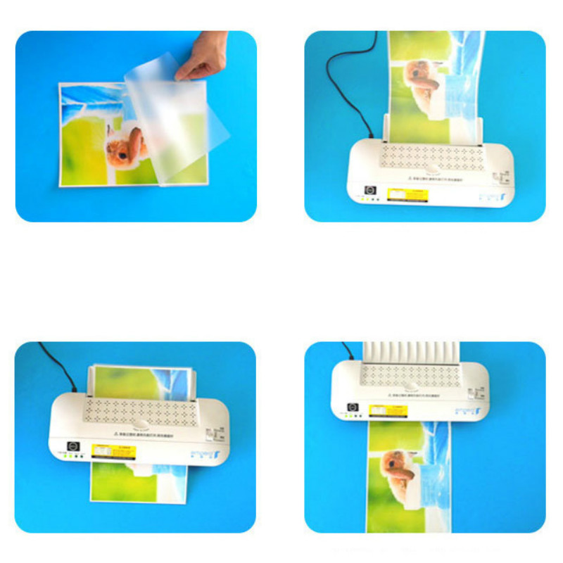 50mic A4 heat-coated PET EVA plastic film for laminating machine plastic plastic film protection card film photo protection film