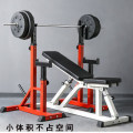 KX11 Adjustable Integrated Barbell Squat Rack Commercial Weight Lifting Barbell Rack Indoor Push Bench Barbell Semi-Frame Stand