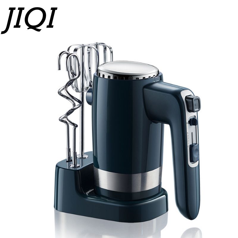 JIQI 300W 10 Speed Handheld Food Mixer 220V Cream Beater Electric Egg Whisk Cake Bread Dough Mixer Blender Kitchen Appliance