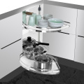 Kitchen cabinet corner baskets Multi-function storage rack corner racks small monster pull basket turntable saucer