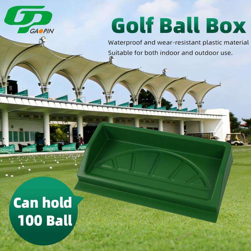 Golf Ball Storage Box Anti-Drainage Groove 100-Ball Capacity ABS Material Weather-Resistant for Home Range1