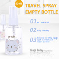 Portable Travel Empty Bottle PET Refillable Shampoo Shower Gel Spray Bottle Single Pack And Sub-bottle Spray Bottle Random Style