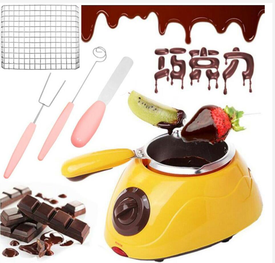 Chocolate Candy Melting Pot Electric Chocolate Fountain Fondue Chocolate Melt Pot Melter Machine DIY Kitchen Tool Gift