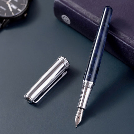 LIY Retro Fountain Pen Ink Pen EF/Fine Nib Converter Filler Silver Clip Stationery Office school supplies Writing Pens Gift