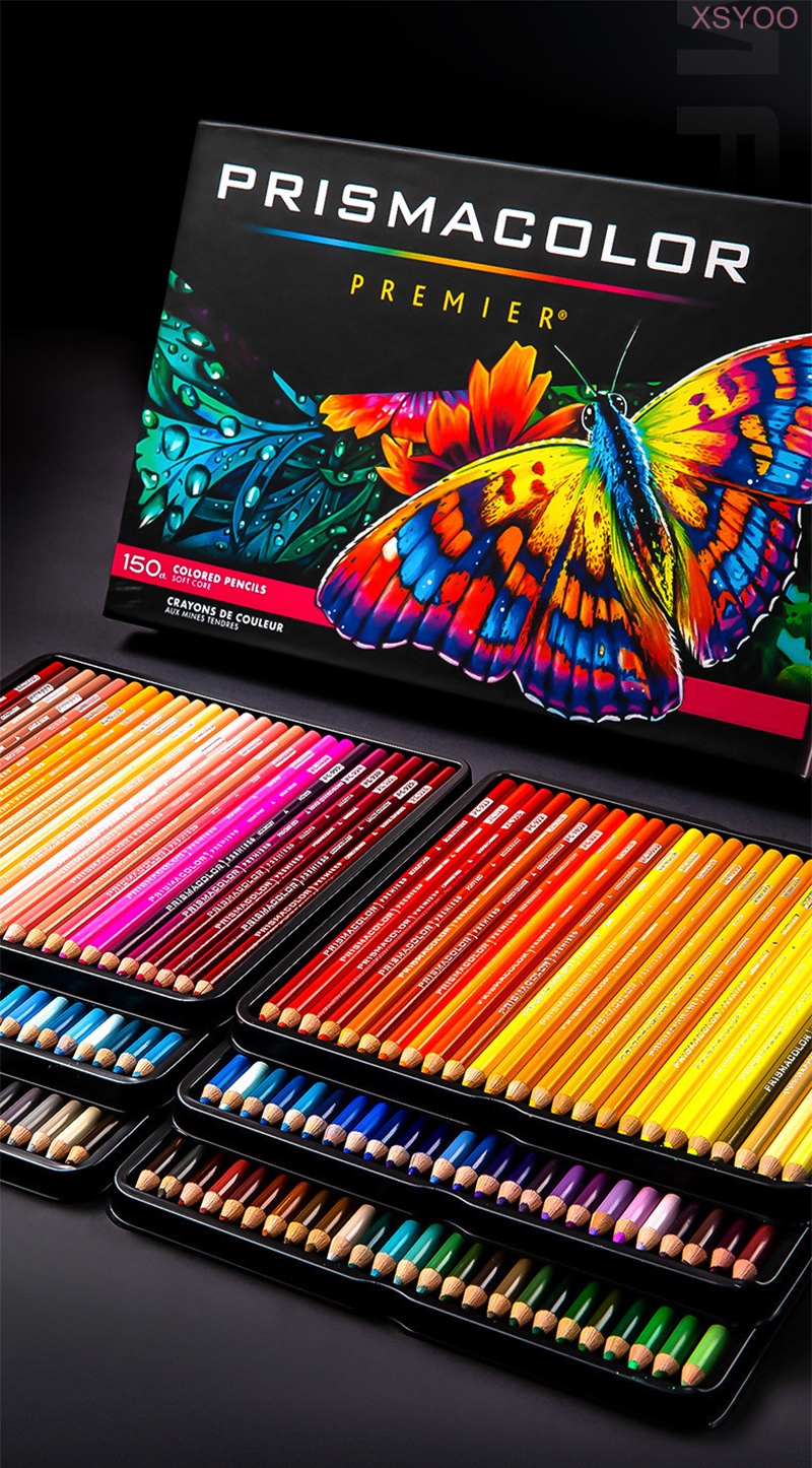 PRISMACOLOR Art Oily Colored Pencils 24/48/72/132/150 Colors Wood Colored Pencils for Artist Sketch School Supplies