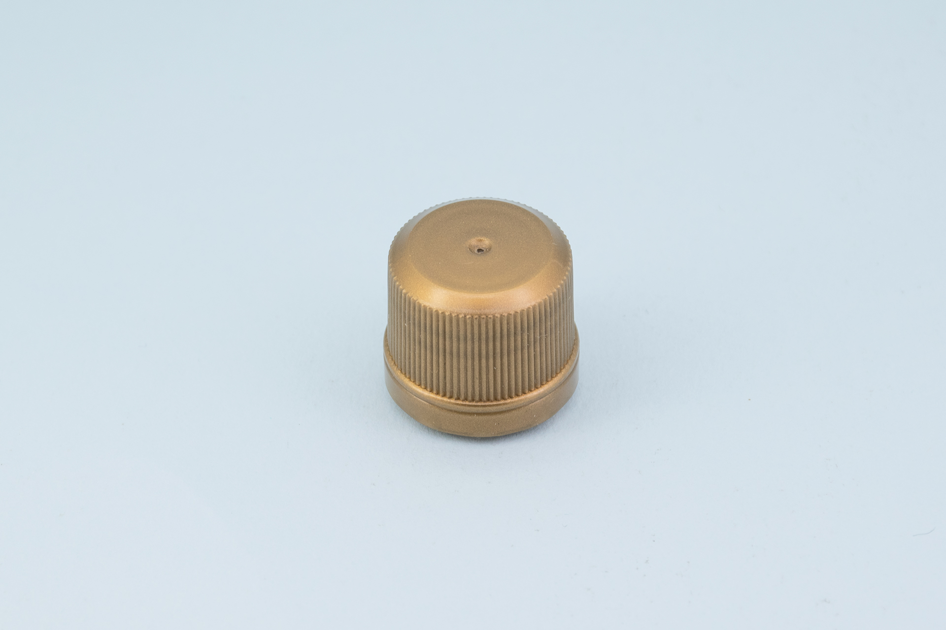 Custom 18/415 Amber Brown Tamper-Proof Ribbed Screw Cap
