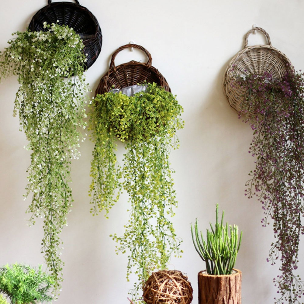 23*18cm Vase Container Balcony Living Room Planter Eco-Frendly Nest Flower Pot Wall Decor Handmade Hanging Basket