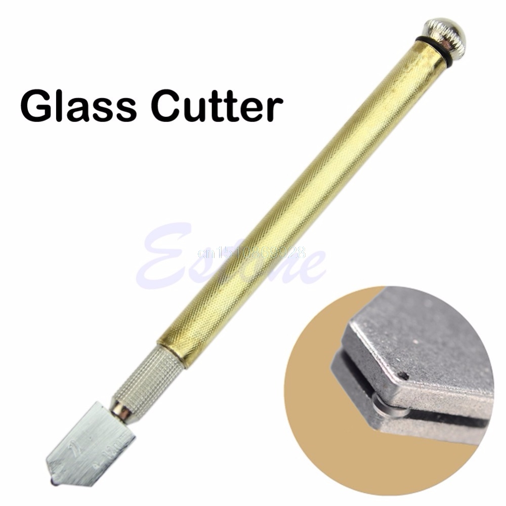 Professional Diamond Tip Glass Cutter Oil Lubricated Cutters Cutting Craft Tool