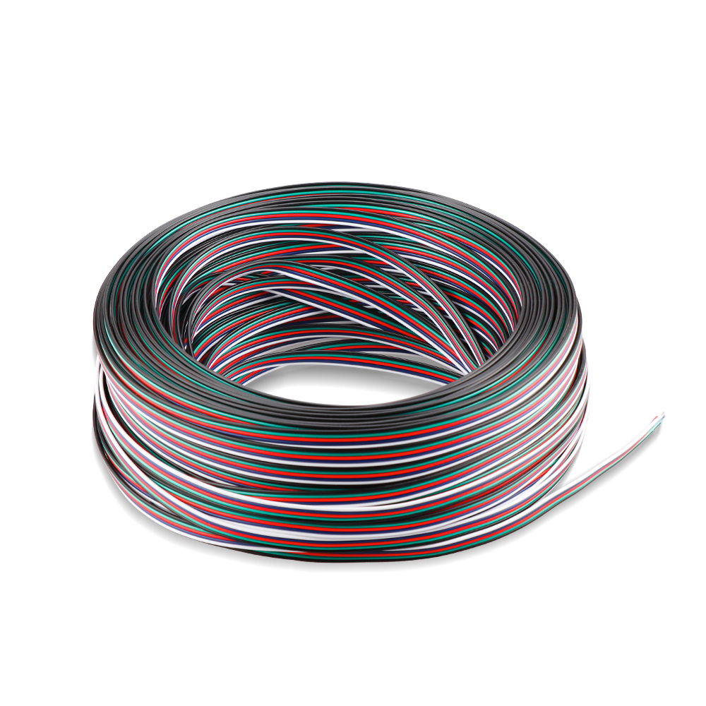 2pin 3pin 4Pin 5pin 22 AWG Electrical Wire Tinned Copper Insulated PVC Extension LED Connector Wire Cable 1m/5m/10m
