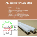 10-40pcs/lot 2m 80inch led aluminium profile for 14mm strip , led bar light led tape housing with PC cover and accessories