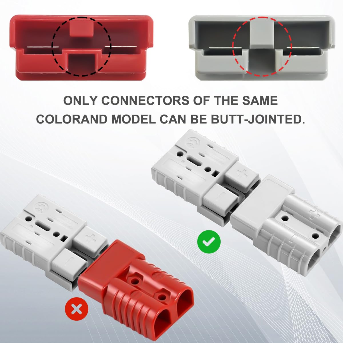 polycarbonate housing 50A battery connector