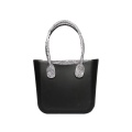 Women classic black EVA custom tote handbags