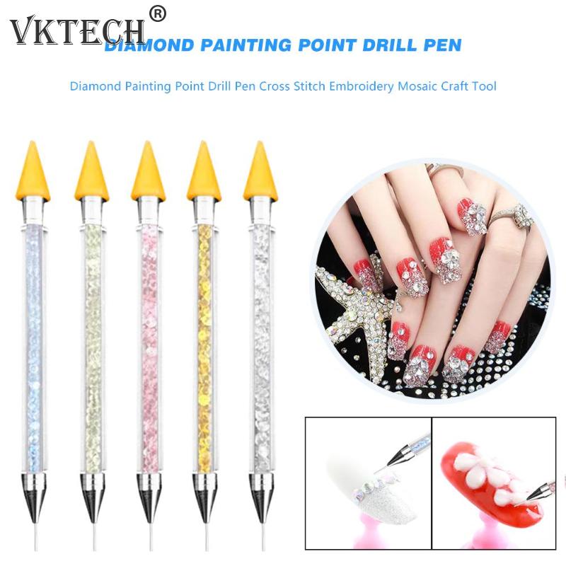 1pc Diamond Painting Point Drill Pen Cross Stitch Embroidery Mosaic Craft Tool DIY Diamond Painting Tool Nail Art Tool