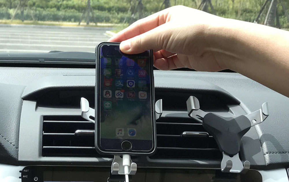 SYRINX Universal Air Vent in Car Mobile Phone Holder Stand For iPhone X huawei mate 10 lite Smartphone No Magnetic Auto Support