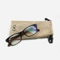 1PCS Sunglasses Pouch Soft Eyeglasses Bag Glasses Case Wholesale Good Quality Pouch Beige Color