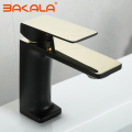 BAKALA Basin Faucet Bathroom Sink Faucet Single Handle Hole Golden Faucet Basin Taps Deck Vintage Wash Hot Cold Mixer Tap Crane